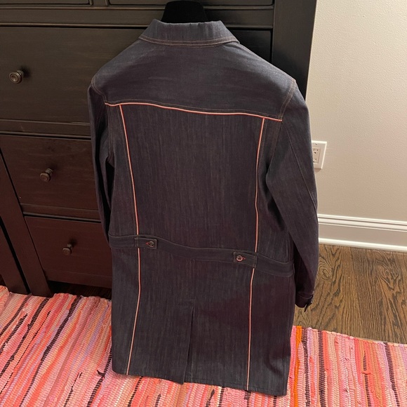 Valentino Long Denim Jacket (BRAND NEW, NEVER WORN, TAGS ATTACHED) - Picture 6 of 8